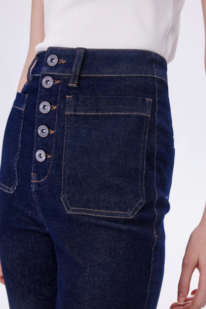 Keren Bootcut Jeans in Stretchy Denim