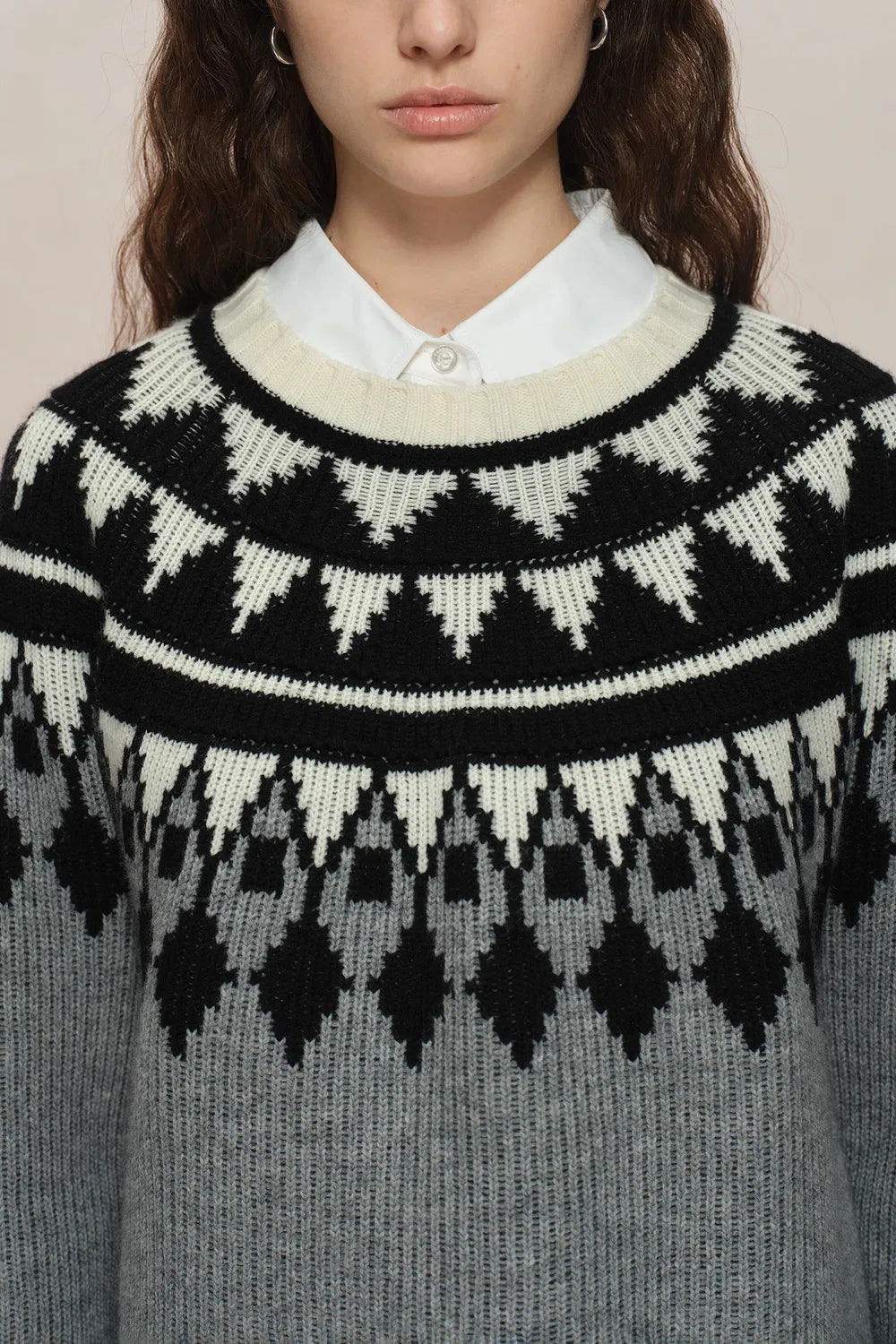 Delphine Fair Isle Knit Sweater