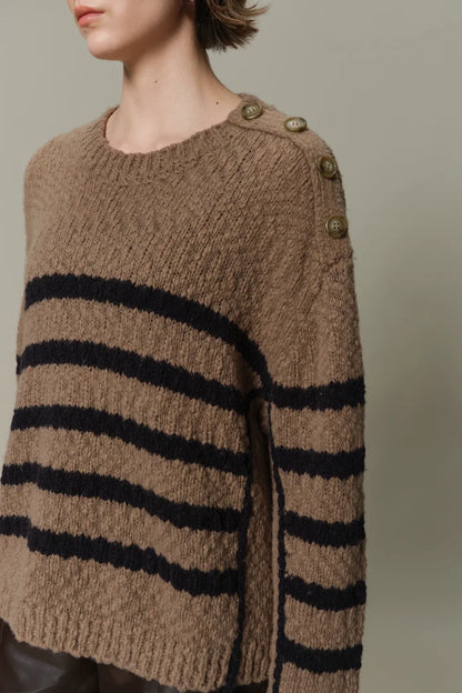 Kirsten Striped Pullover Sweater