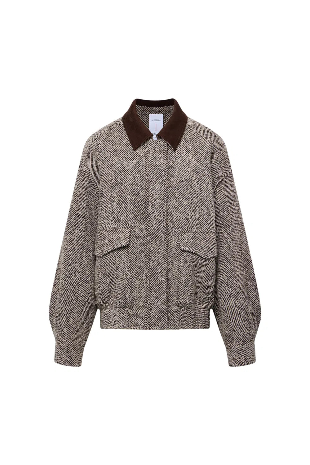 Dakota Tweed Baseball Jacket in Wool