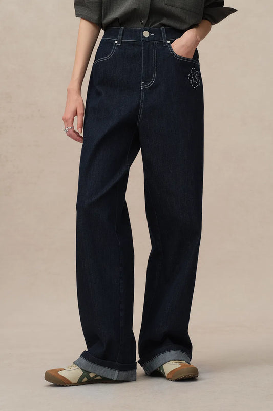 Somi Curved Blade Jeans in Stretchy Turkish Denim