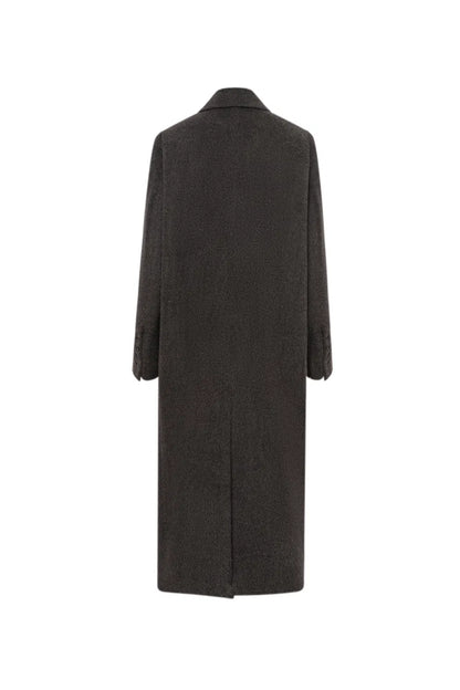 Deneb Long Coat in Alpaca Wool