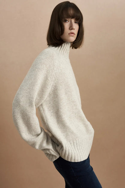 Keth Turtleneck Sweater in Merino-Cashmere Knit