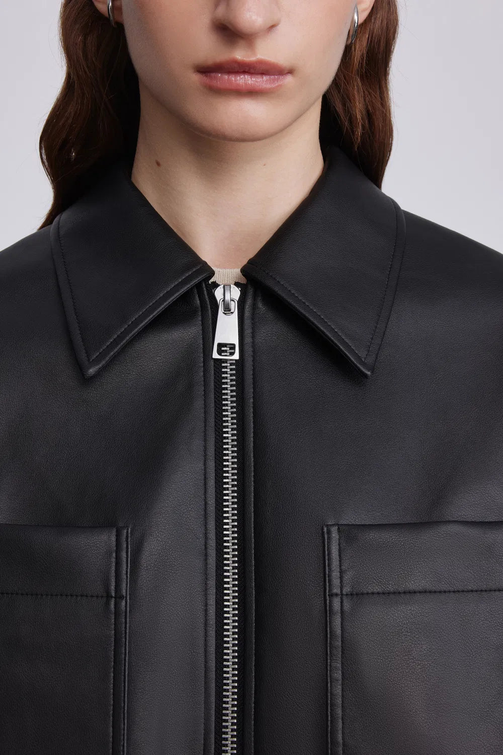 Coddenham Short Jacket in Faux Leather