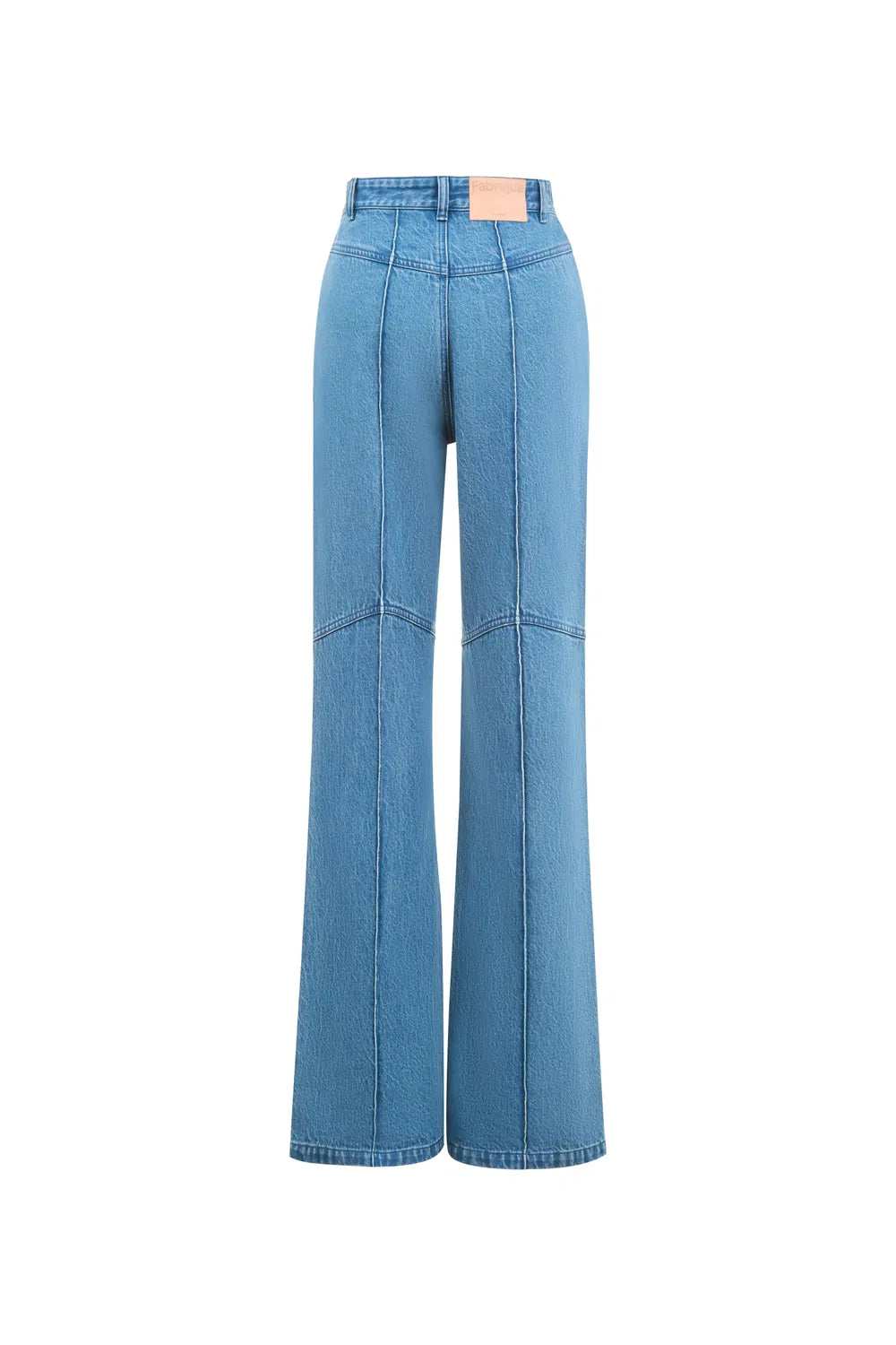 Meryl Patchwork Baggy Jeans in Tencel Lyocell Denim Blend