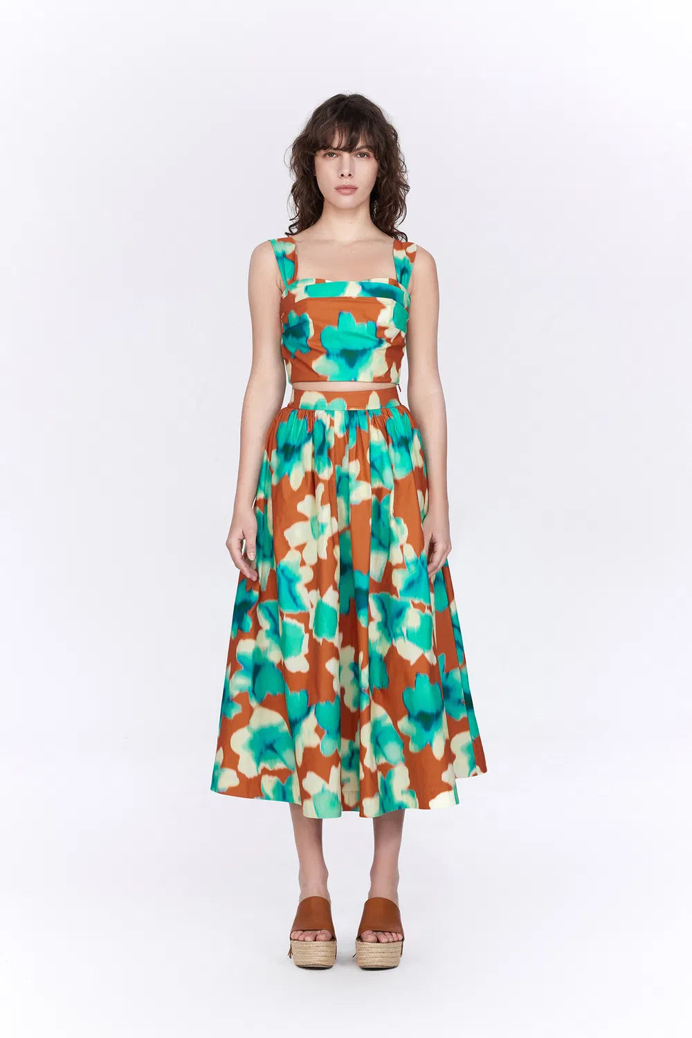 Havana Print Skirt in Tencel Cotton