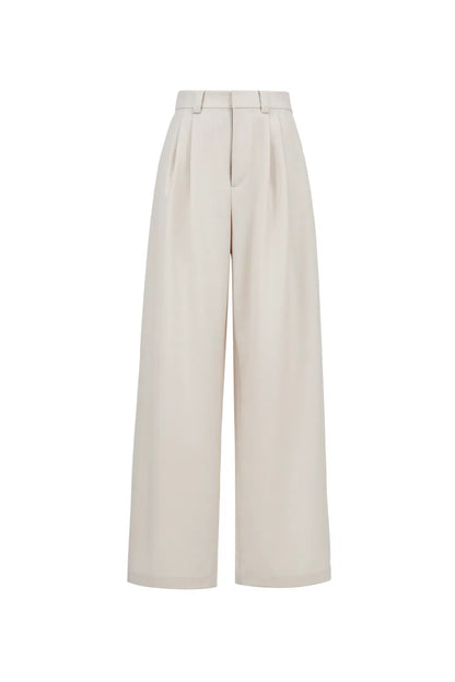 Mera Pleated Trousers in Worsted Wool