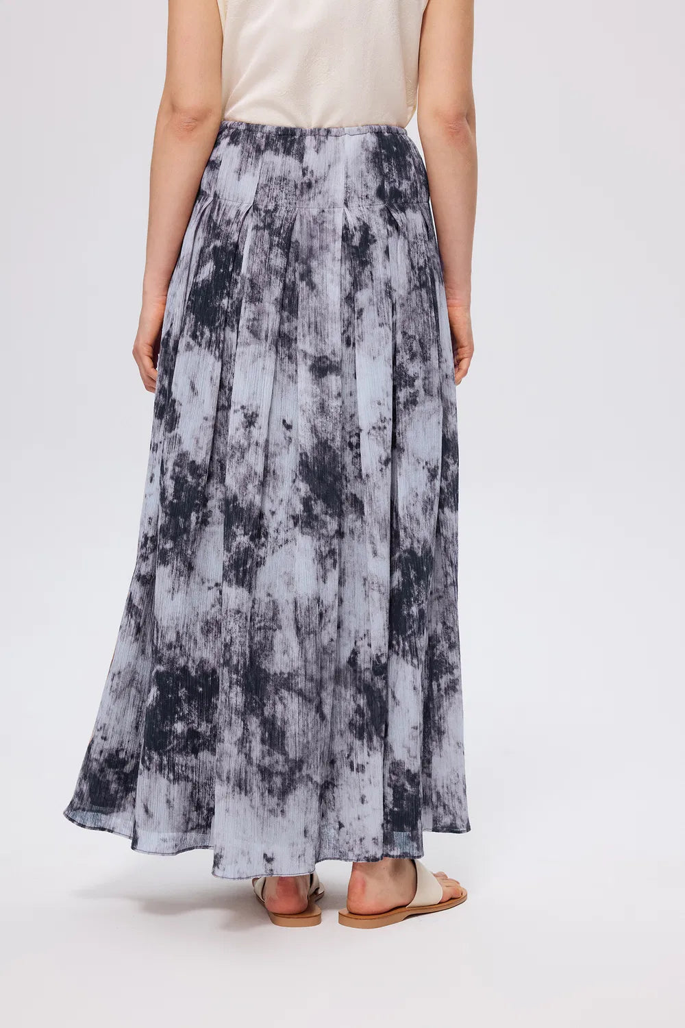 Como Printed Maxi Dress in Silk Cotton Blend