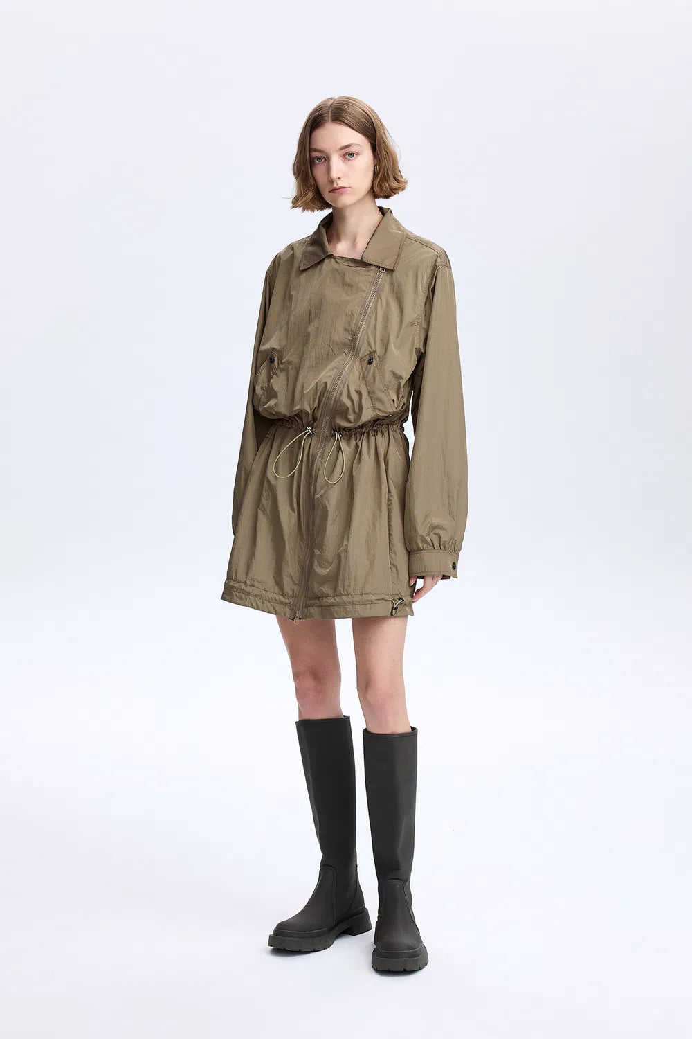 Basil Convertible Water-Repellent Jacket Dress