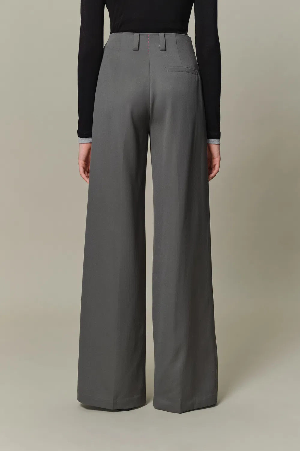 Brydie Straight-Leg Trousers in Sheep Wool