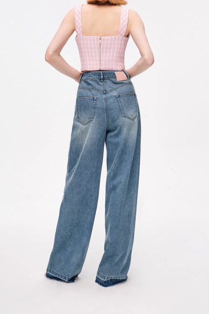 Echo Wide-Leg Jeans in Cotton Denim