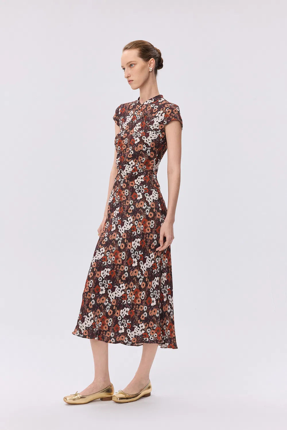 May Qipao Dress in Mulberry Silk Blend