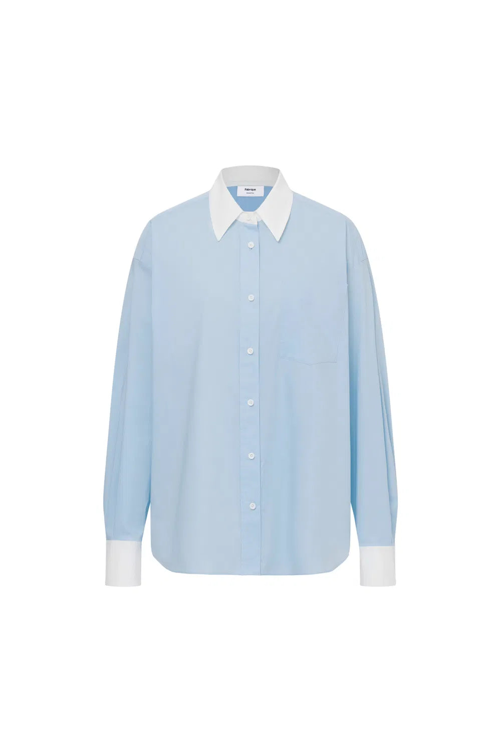 Nyota Contrast Color Shirt in Cotton Poplin