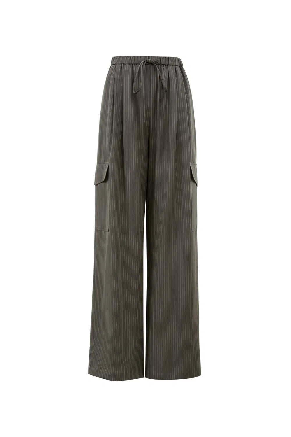 Hana Striped Pants in Fine Worsted Wool