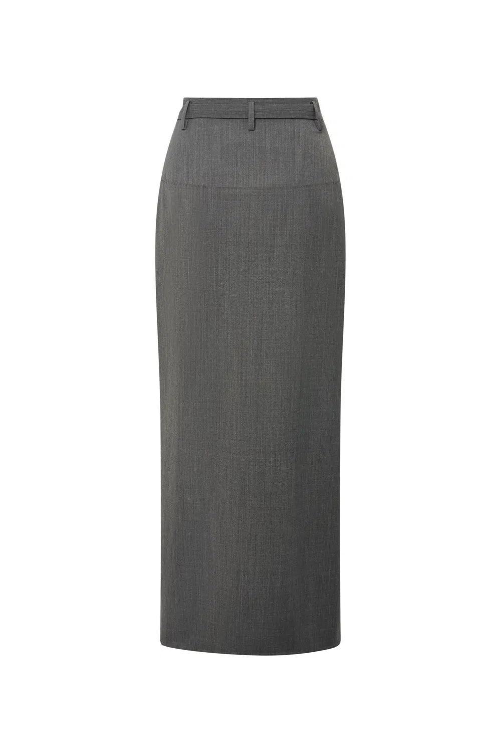 Clara Raw Edge Straight Skirt in Ultralight Wool Blend