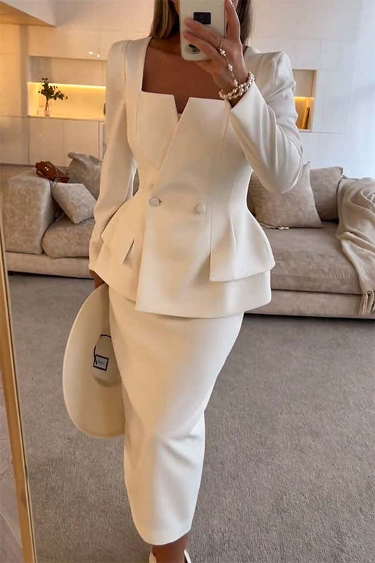 Alevna Blazer Ve Kalem Etek Takımı
