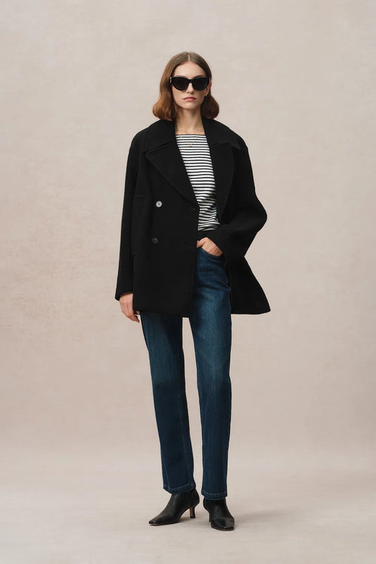 Polly Caban Short Coat in Australian Wool