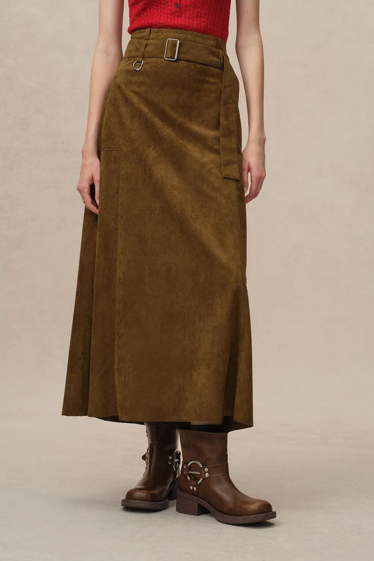 Bonney Skirt in Vegan Suede