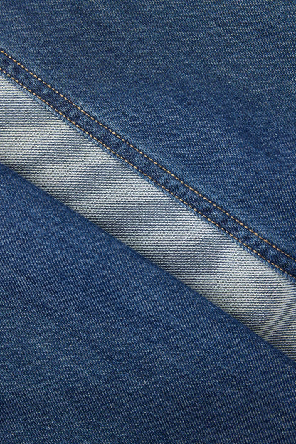 Gachi Patched Jeans in Cotton Denim