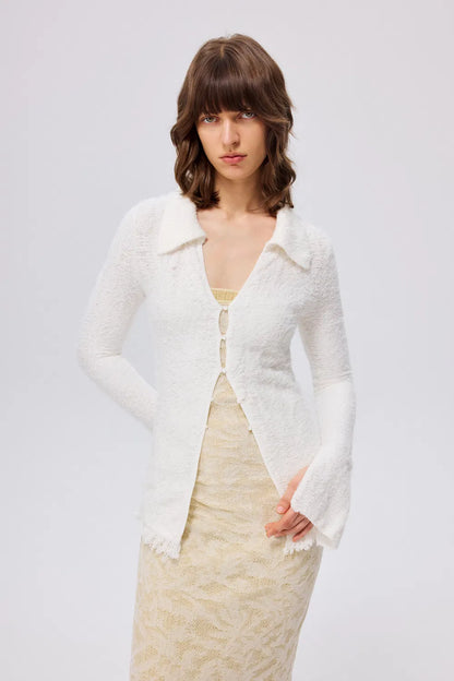 Dahlia Lightweight Cardigan in Viscose Blend Knit