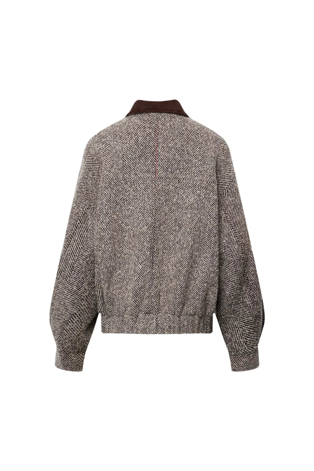 Dakota Tweed Baseball Jacket in Wool