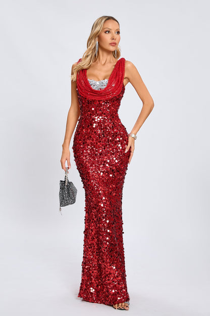 Maisie Ruby Radiance Payet Maxi Elbise