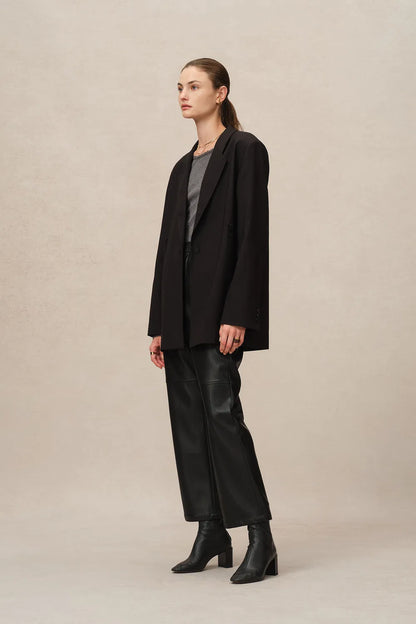 Aseana Cropped Pants in Vegan Leather