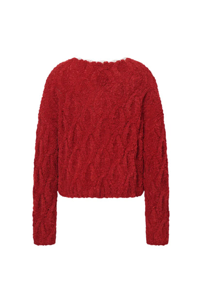 Mist Sweater in Kid Mohair Bouclé Knit