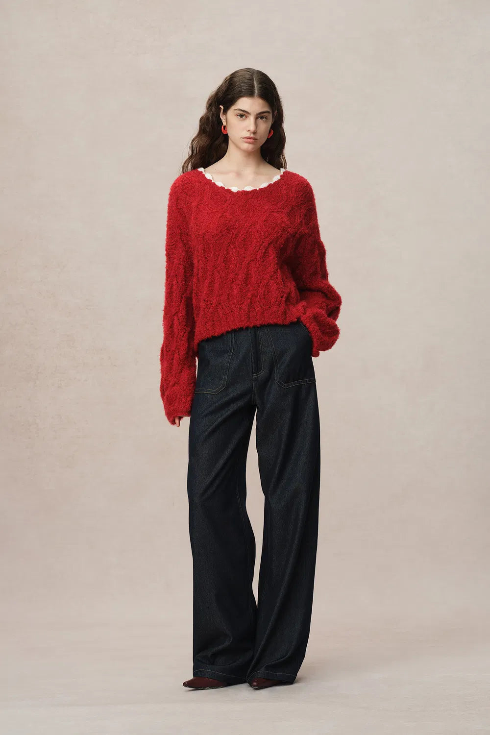 Mist Sweater in Kid Mohair Bouclé Knit