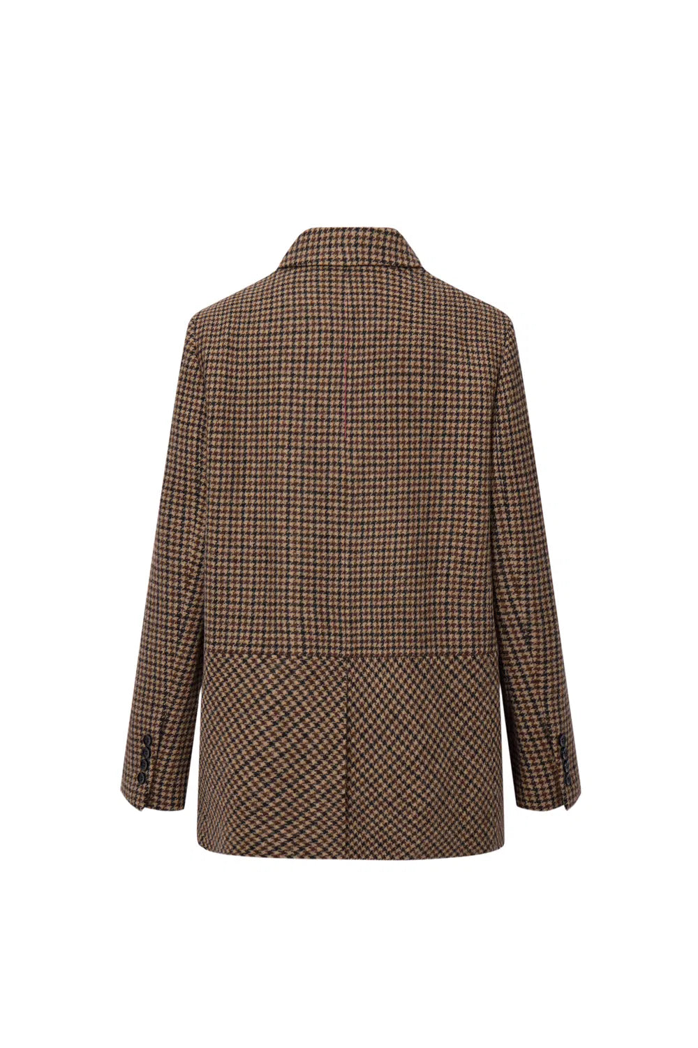 Meare Plaid Blazer in Merino Wool Houndstooth