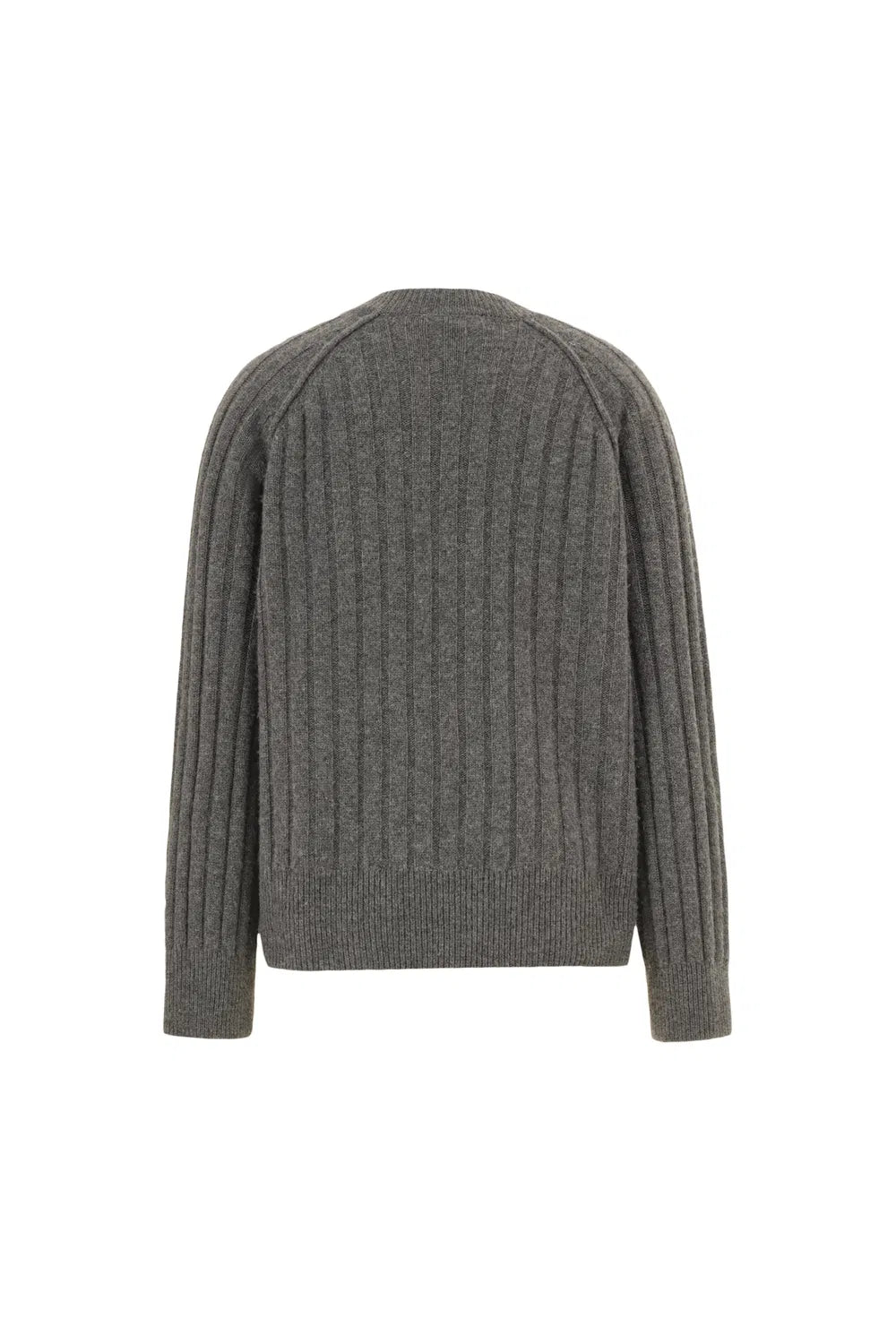 Zoey Deep V-Neck Sweater in Merino Wool Cashmerem Knit