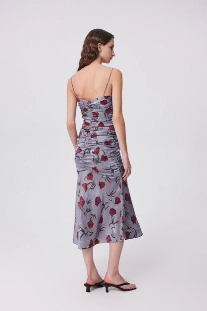 Lee Hand-Painted Rose Dress