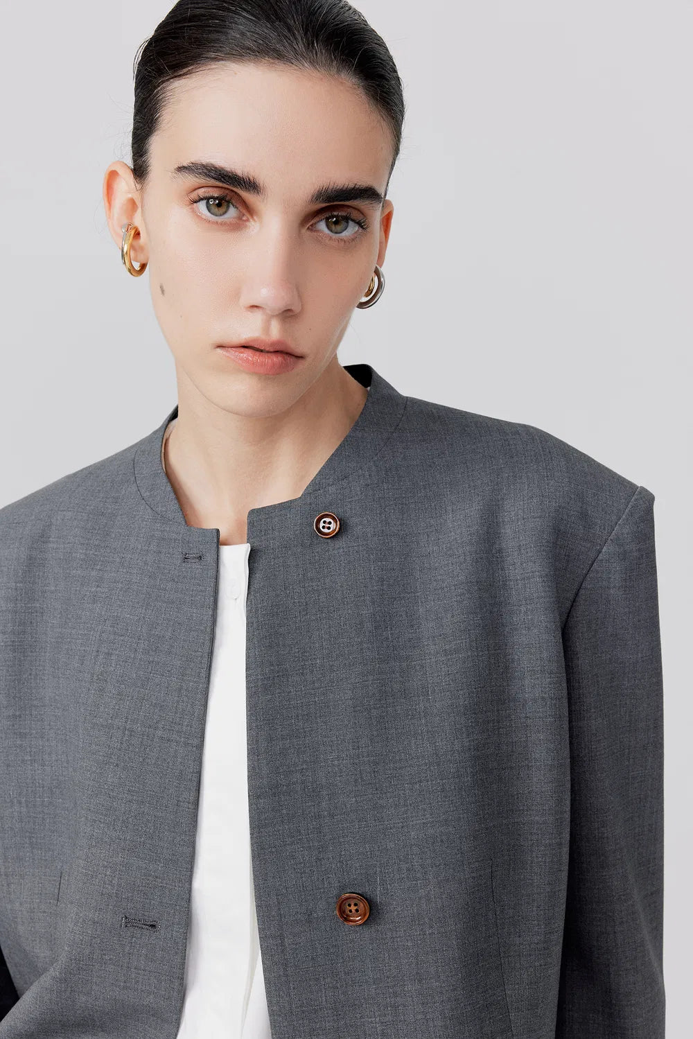 Hera Blazer in Worsted Wool Blend