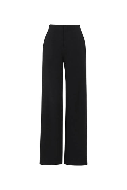 Astrid Straight Leg Suit Pants in Merino Wool Knit