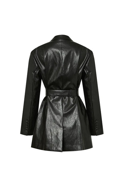 Elena Blazer Jacket in Eco Leather