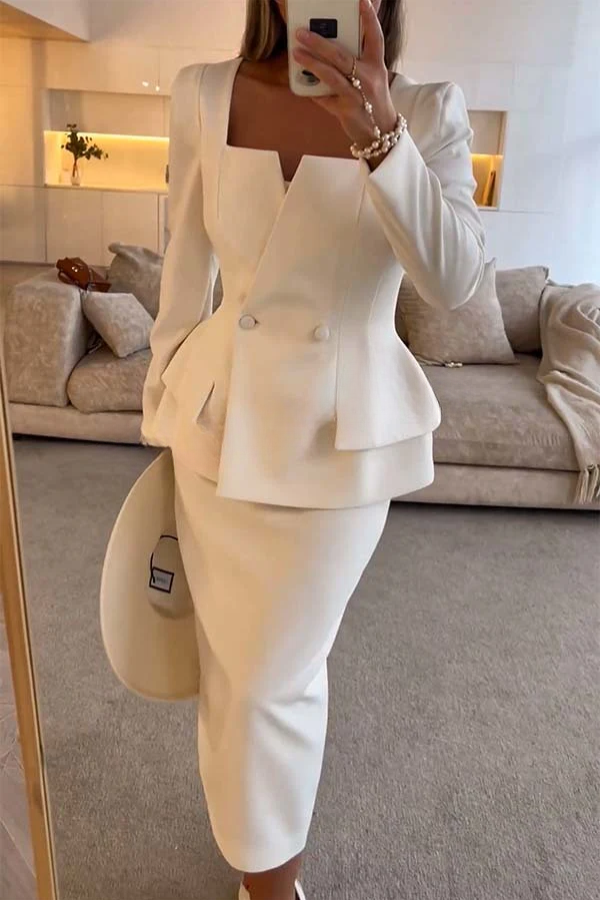Alevna Blazer Ve Kalem Etek Takımı