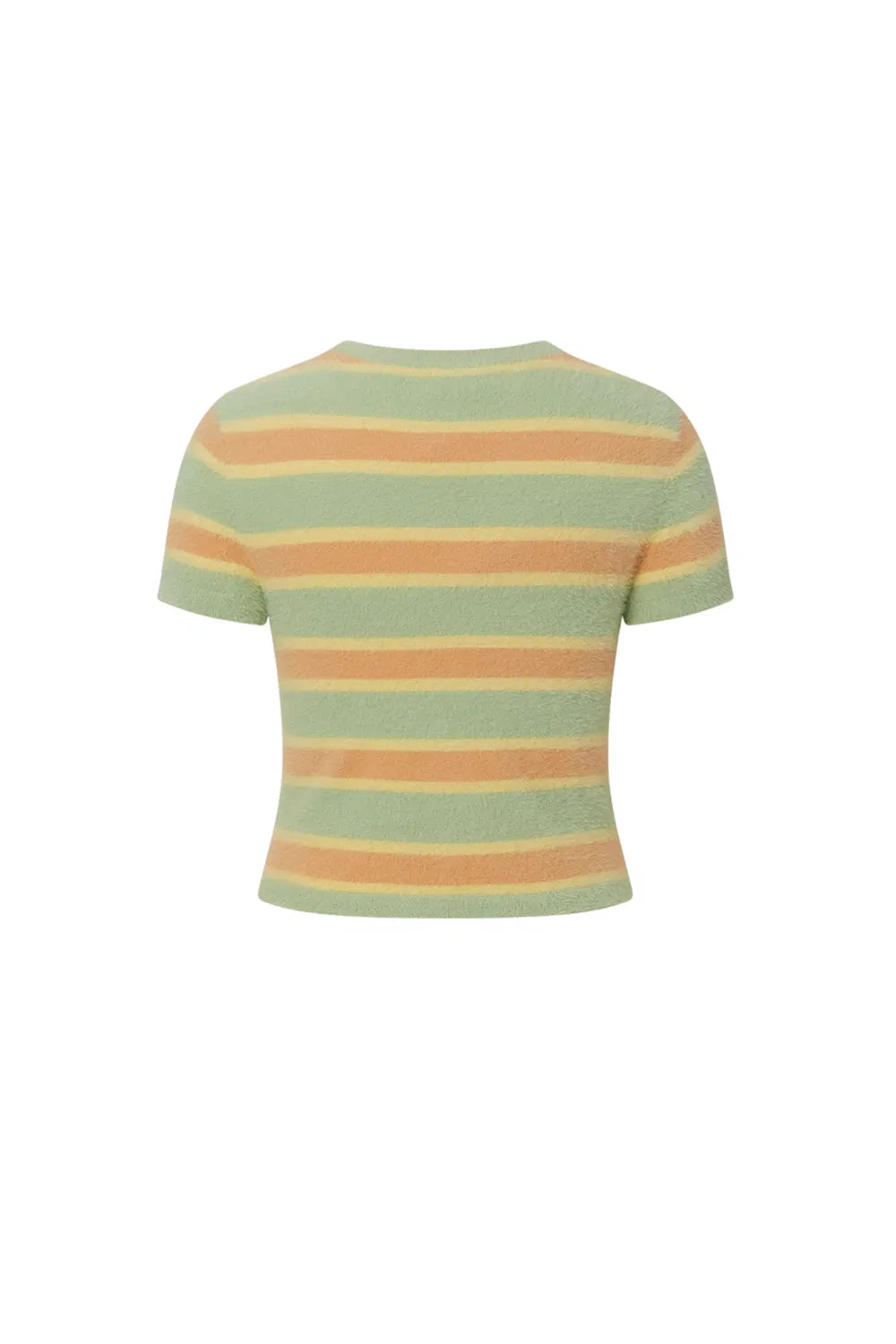 Amber Striped Short Knit Top