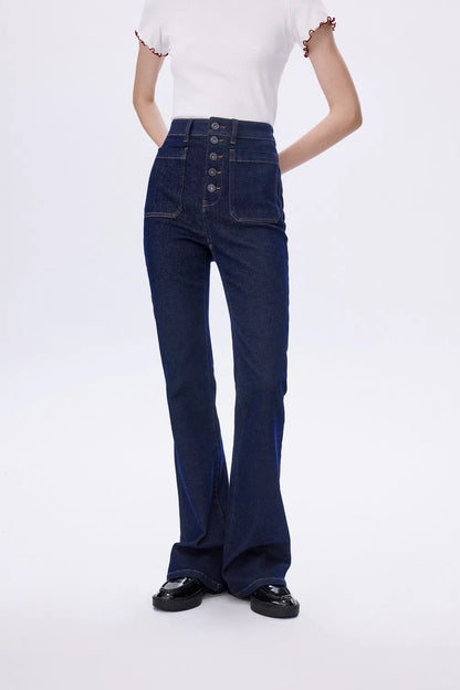 Keren Bootcut Jeans in Stretchy Denim