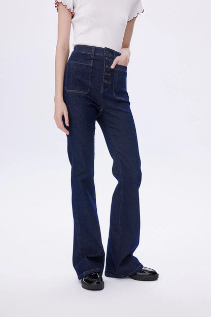 Keren Bootcut Jeans in Stretchy Denim