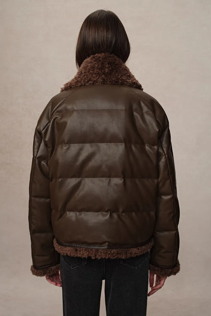 Faye Large Fur Collar Down Jacket