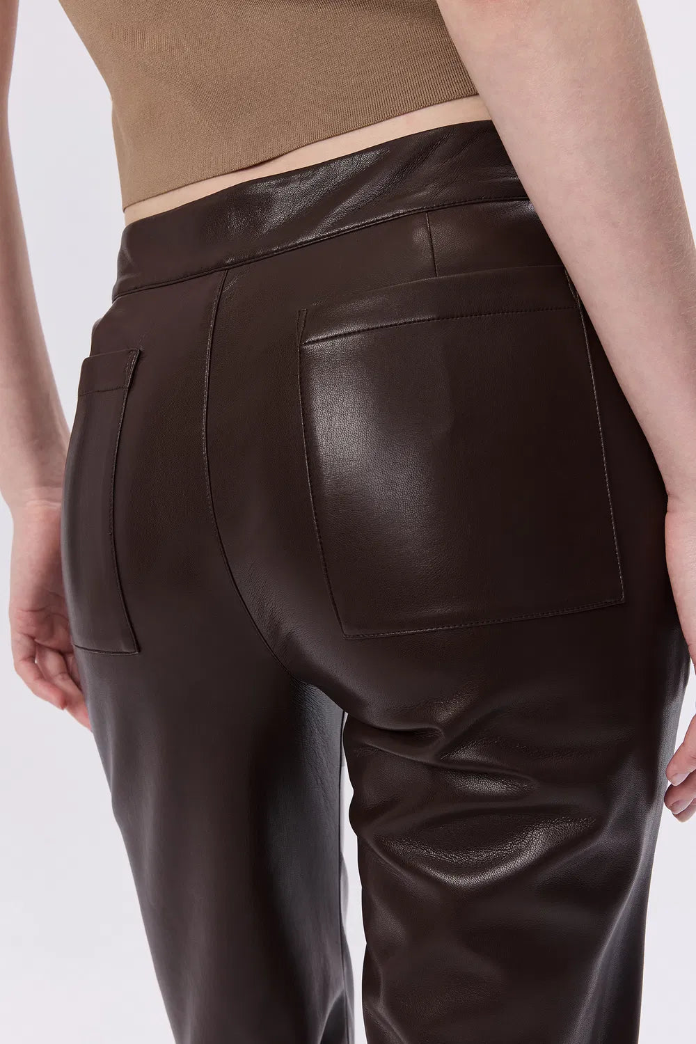 Gal Flare Pants in Vegan Leather