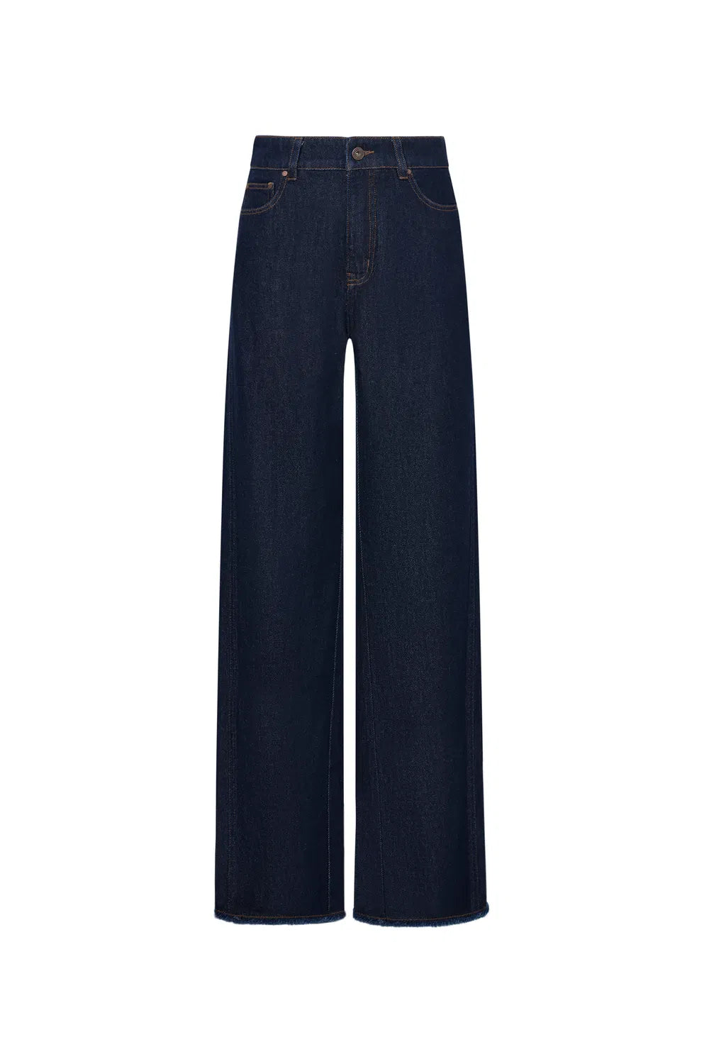 Cici Straight Leg Jeans in Raw Lyocell Denim