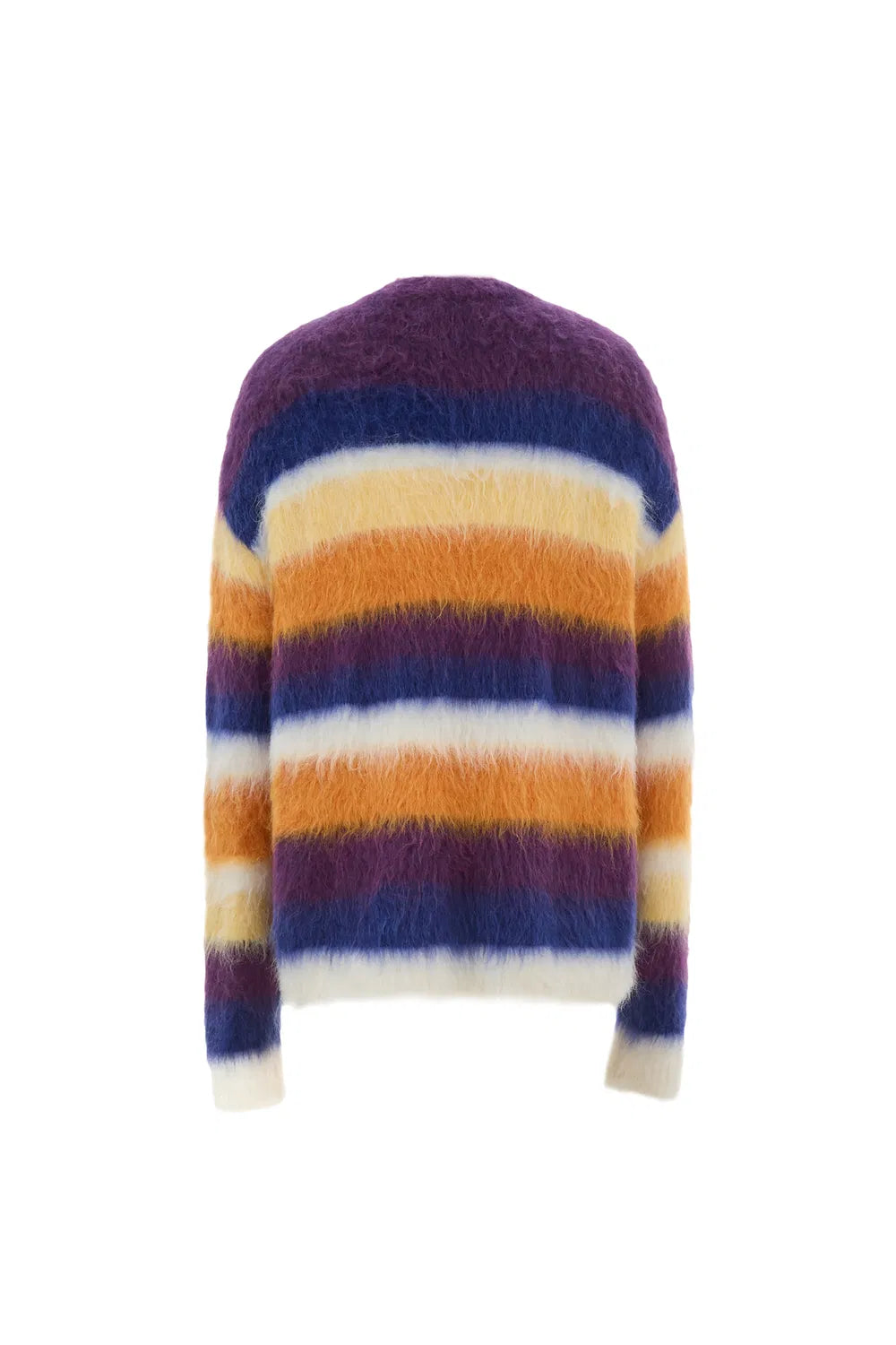 Marie Striped Knit Sweater in Alpaca Mohair Blend Knit