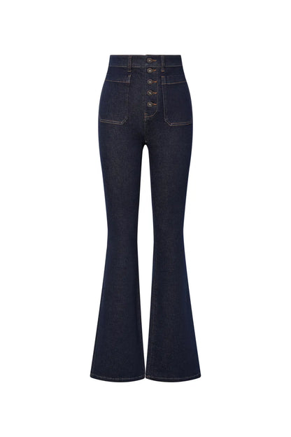 Keren Bootcut Jeans in Stretchy Denim