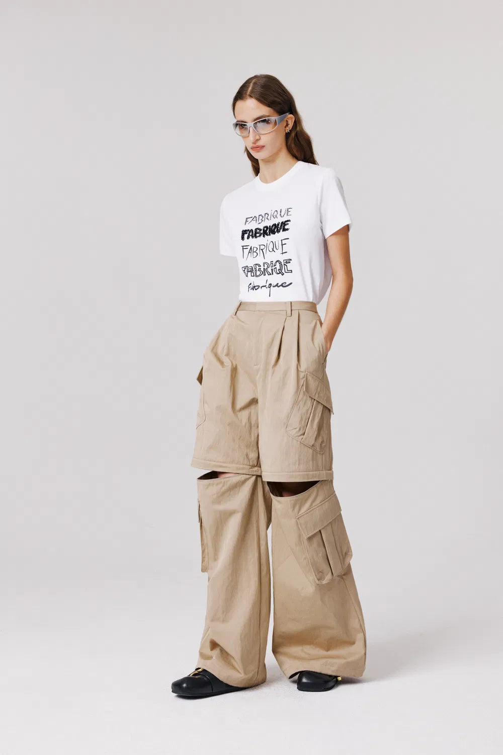 Daria Convertible Utility Pants in Cotton Blend