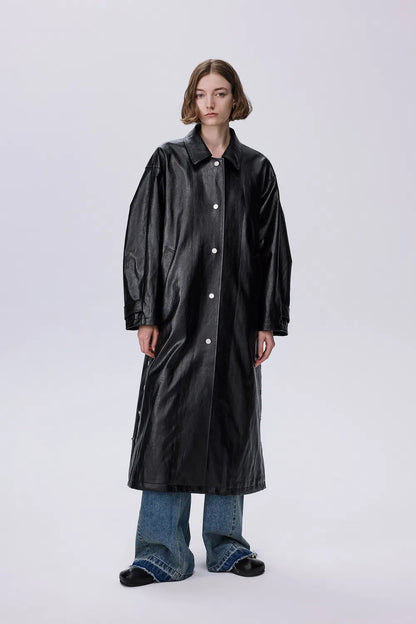 Blanca Trench Coat in Eco Leather