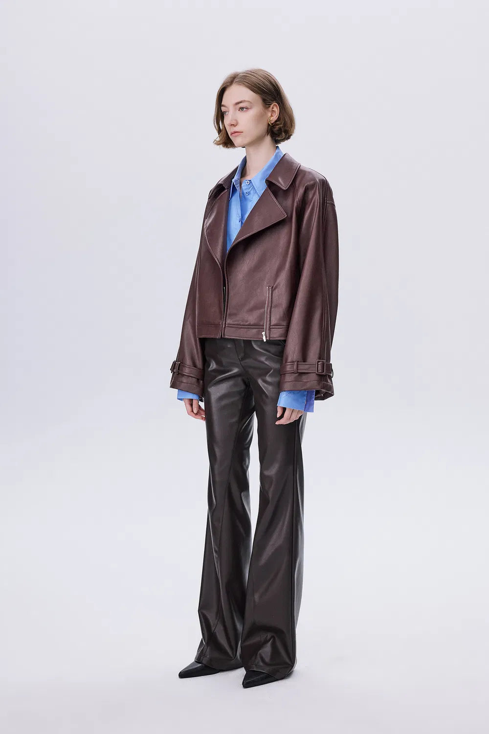 Fred Short Jacket in Eco Leather