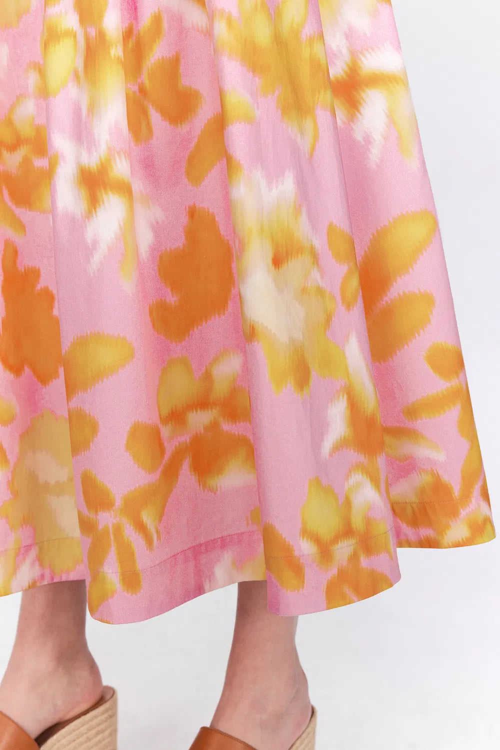 Havana Print A-Line Skirt in Tencel Cotton