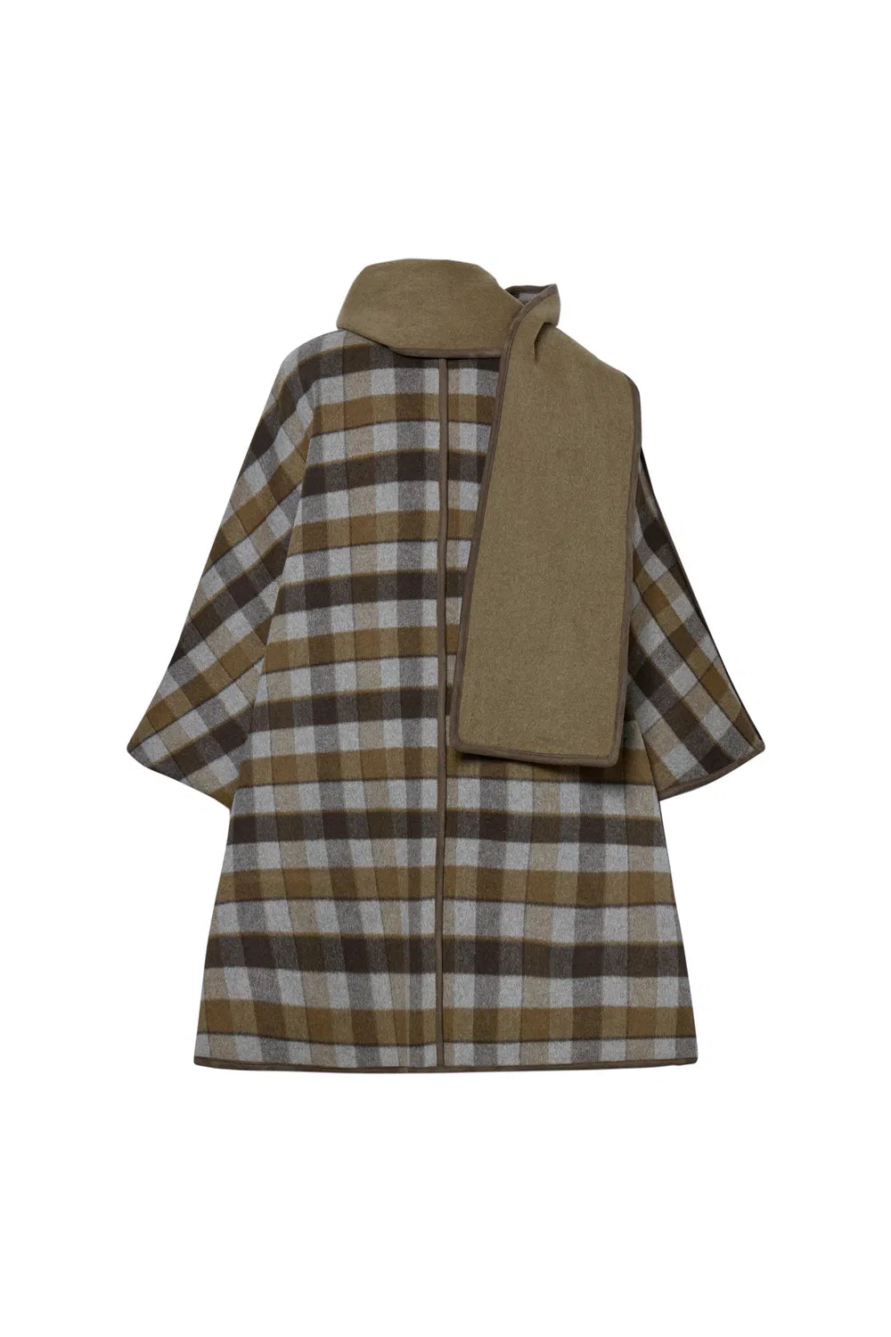 Eila Wool Scarf Coat in Double-Face Merino Wool