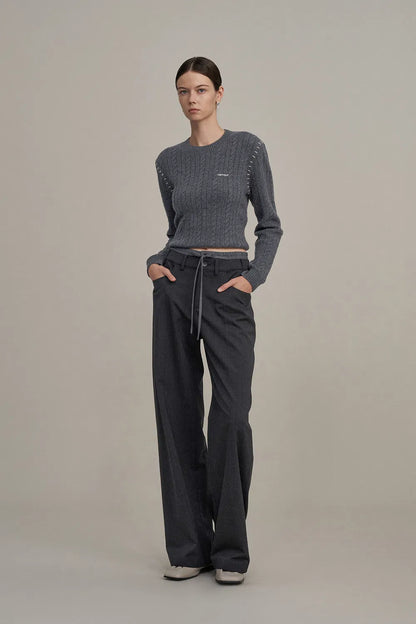 Elena Casual Trousers in Fine Wool